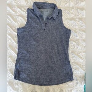 Under Armour Golf Blue Heathered Sleeveless Tank Top